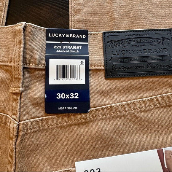 Lucky Brand Straight Fit 5‎ Pocket Pant 32” inseam - Picture 6 of 9
